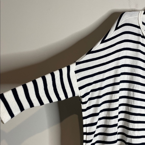 MERSEA | Oversized Catalina Striped Boatneck Sweater One Size NWT Navy Stripe - Picture 5 of 8